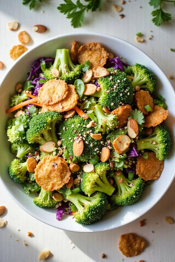 Fresh Asian Style Broccoli Crunch Salad Recipe | Spoonora