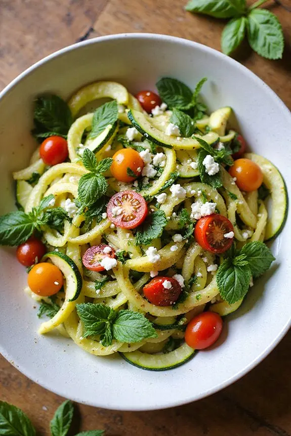 Fresh Garden Zucchini Summer Salad Recipe | Spoonora