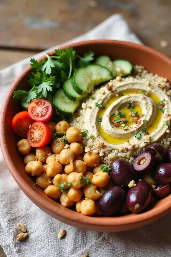 Middle Eastern Chickpea Tahini Bowl Recipe | Spoonora