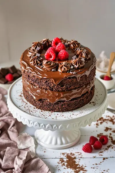 Rich Double Chocolate Layer Cake Recipe