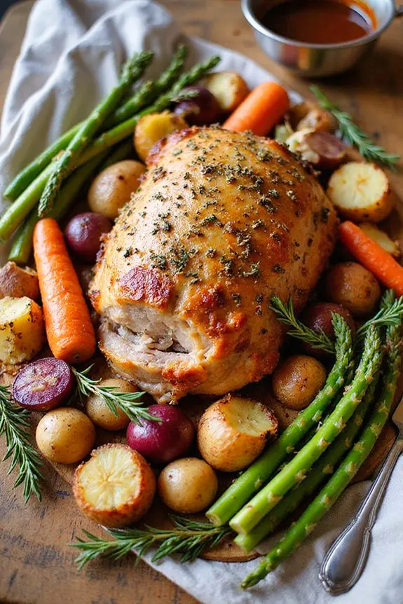 Succulent Sunday Pork Roast Recipe with Garden Vegetables | Spoonora