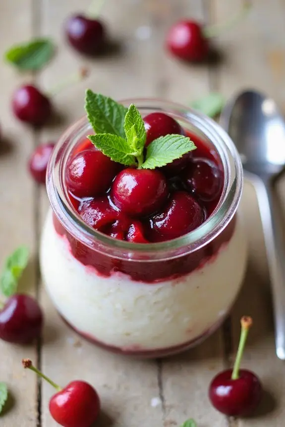 Cherry Rice Pudding Parfait Recipe | Spoonora